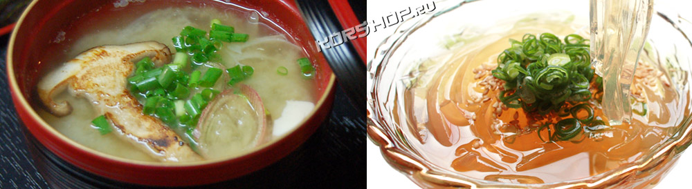 мисо суп с грибами шиитаке и тофу